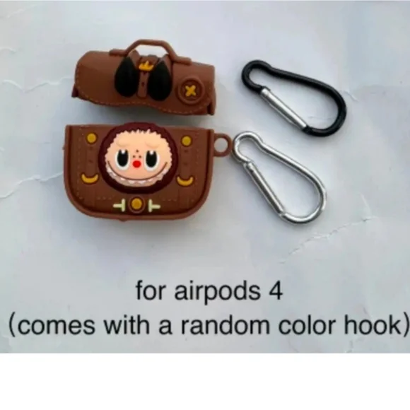 NWT! Labubu Brown Lighweight Silicone Case For Airpods 4 NEW - Picture 5 of 6